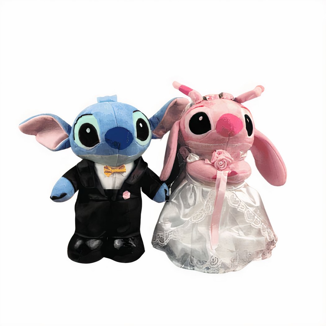 Disney Stitch and Angel Wedding Plush • My Plush