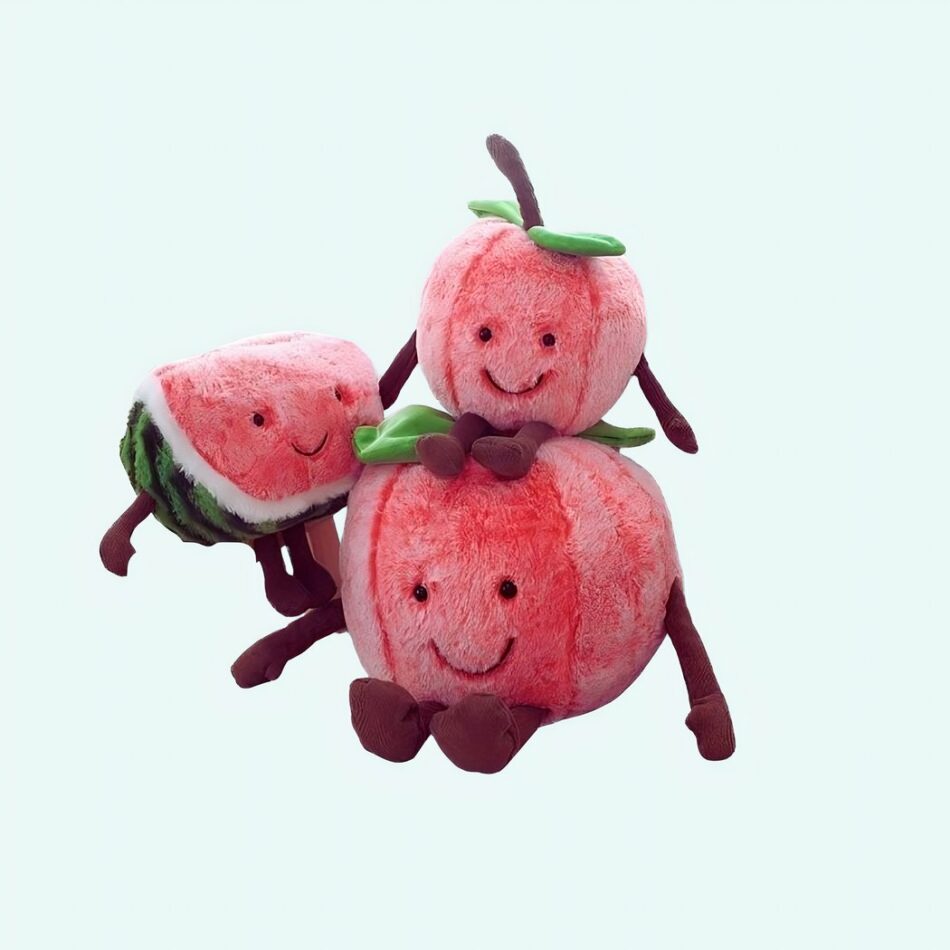 Cherry fruit plush for children • My Plush