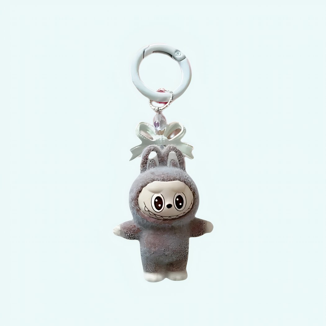 Labubu style plush mini key ring • My Plush