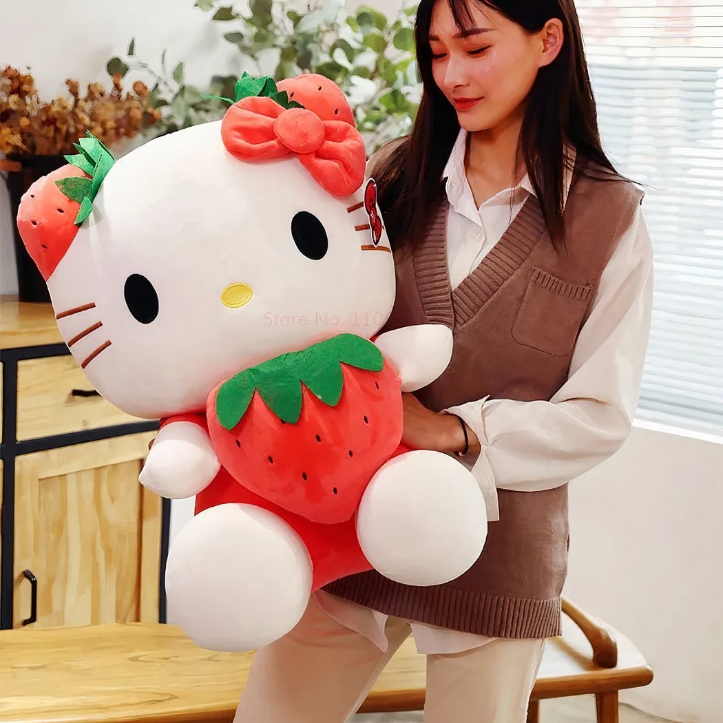 Hello Kitty strawberry kawaii plush toy • My Plush