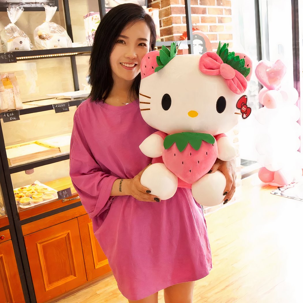 Hello Kitty strawberry kawaii plush toy • My Plush