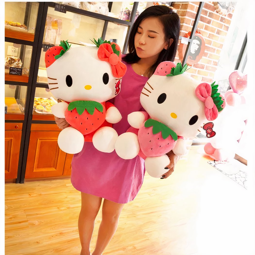 Hello Kitty strawberry kawaii plush toy • My Plush